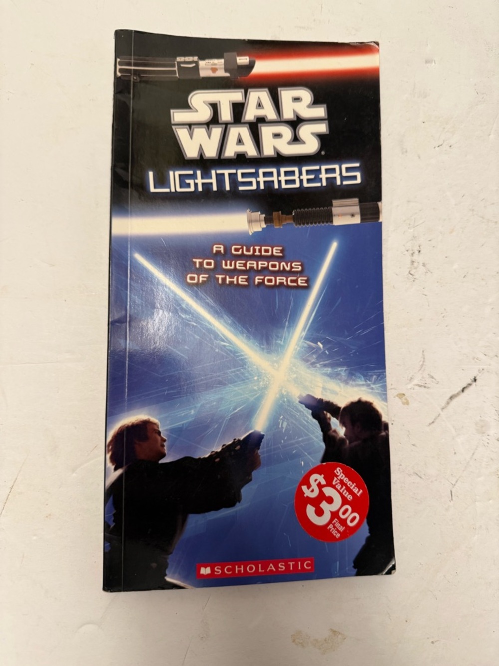 Scholastic Star Wars Lightsabers Back-Cover - Blue & Black